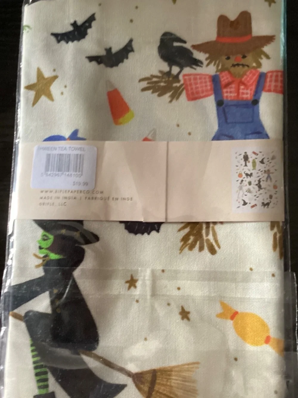 Rifle Paper Co. Halloween Tea Towel NIP